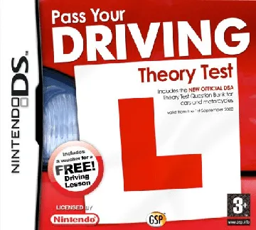 Pass Your Driving Theory Test - 2010 Edition (Europe) box cover front